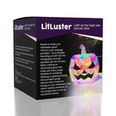 LitLuster LED Holographic Halloween Pumpkin Decor Lamp (1pc) Battery or USB Simple Exclusive